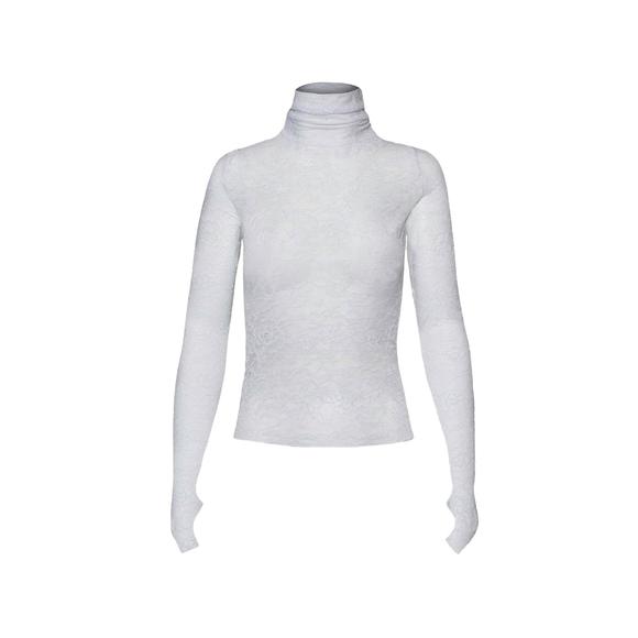 AFRM Tops - NEW AFRM zadie lace turtleneck top in blanc lace